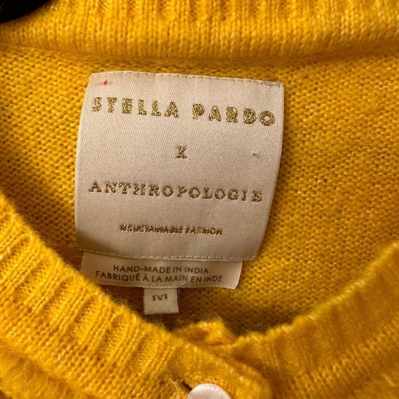 Anthropologie Stella Pardo Adele Cardigan Size M - Picture 6 of 6